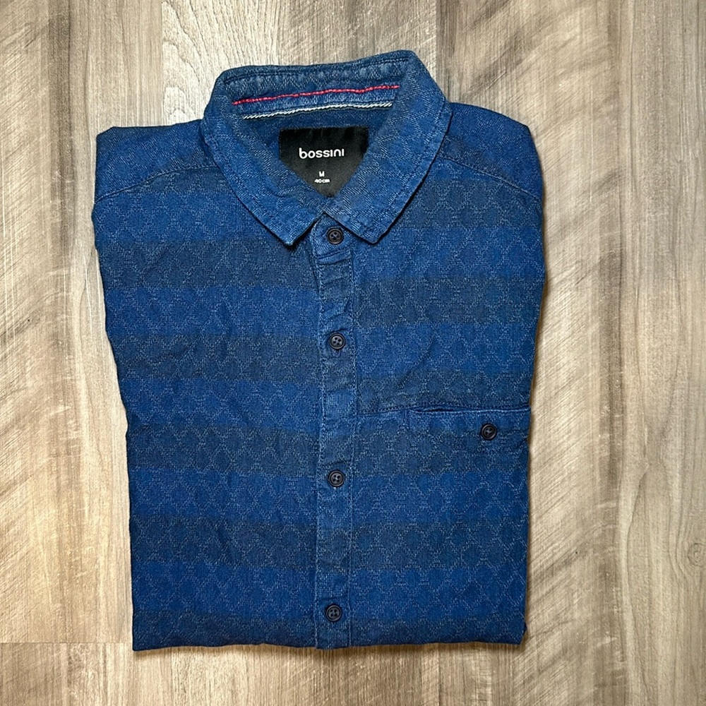 Bossini Contemporary Fit Long Sleeve Button Down Shirt - Medium